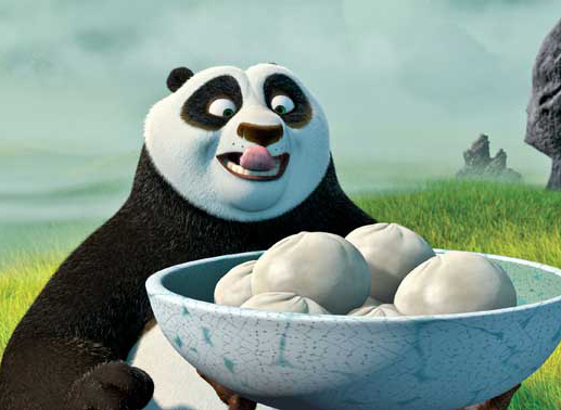 Biher darf Panda Po nur im Gasthaus servieren ... Bild: Sender
