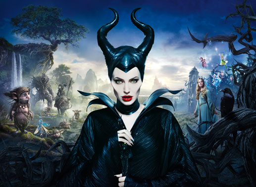 Maleficent (Angelina Jolie), Aurora (Elle Fanning). Bild: Sender