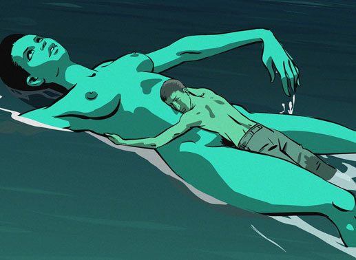 Auszug aus Ari Folmans "Waltz with Bashir": Carmis Traum. Bild: Sender