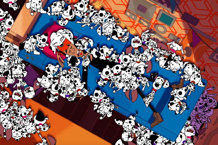 Im Haus der 101 Dalmatiner. Bild: Sender/Disney