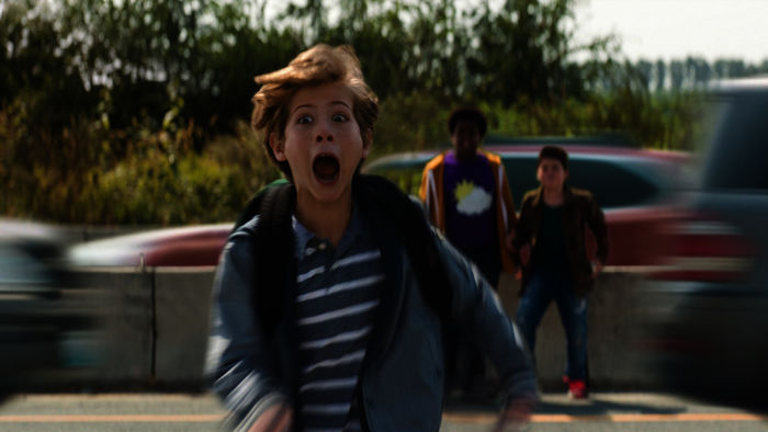 Good Boys - Nix für kleine Jungs: Lucas (Keith L. Williams), Max (Jacob Tremblay), Thor (Brady Noon). Bild: Sender / RTL / 2019 Universal Studios. All Rights Reserved.