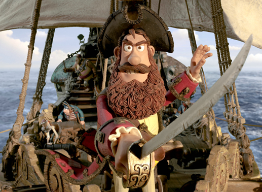 Der Piratenkapitän (Originalstimme: Hugh Grant). Bild: Sony