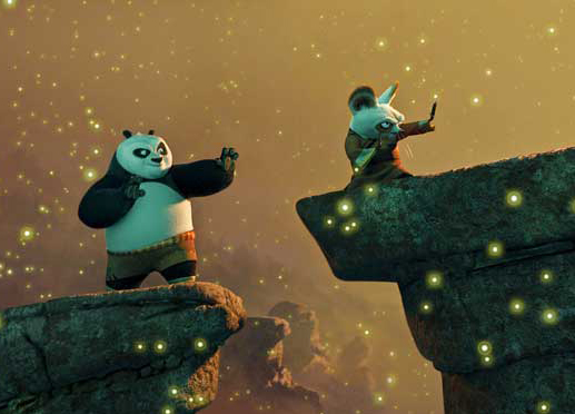Doch Panda Po wäre so gerne Kung Fu Kämpfer. Bild: Sender