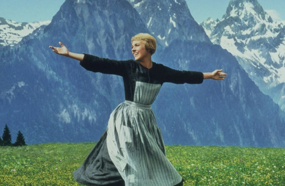 Julie Andrews in „The Sound of Music“. Bild: Sender / 20th Century Fox.