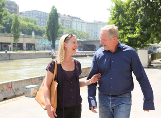 Sandra Borgmann (Daniela / Dana Tannek), Harald Krassnitzer (Franz Tannek). Bild: Sender