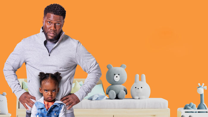 Fatherhood: Kevin Hart (Matthew 'Matt' Logelin), Melody Hurd (Maddy Logelin). Bild: Sender / ORF / Pro7 / Philippe Bosse/Netflix