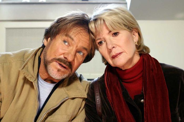 Götz George (Vincent), Christiane Hörbiger (Victoria). Bild: Sender / Dor-Film / Petro Domenigg