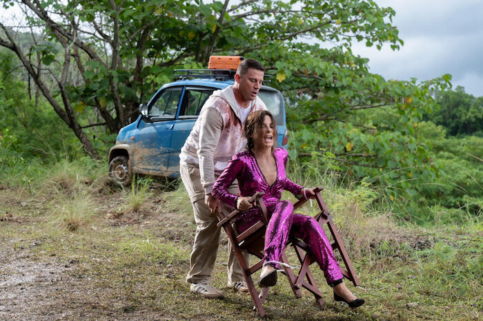 The Lost City - Das Geheimnis der verlorenen Stadt: Alan / Dash (Channing Tatum) und Loretta Sage / Angela (Sandra Bullock)
Bild: Sender / RTL / 2022 Paramount Pictures / Kimberley French 