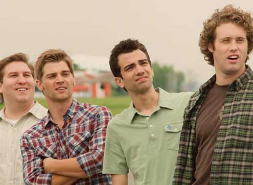 Wer hat das Nachsehen? Jay Baruchel, Mike Vogel, Nate Torrence oder T.J. Miller? Bild Paramount Pictures.