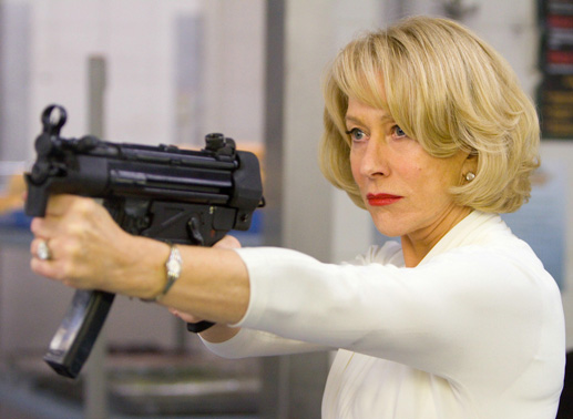 R.E.D.: Älter. Härter. Besser. Helen Mirren ballert als Victoria, dass es eine Freude macht. Bild: Sender