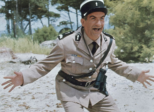 Louis de Funès ist der übereifrige „Gendarm von St.-Tropez“. Bild: Sender