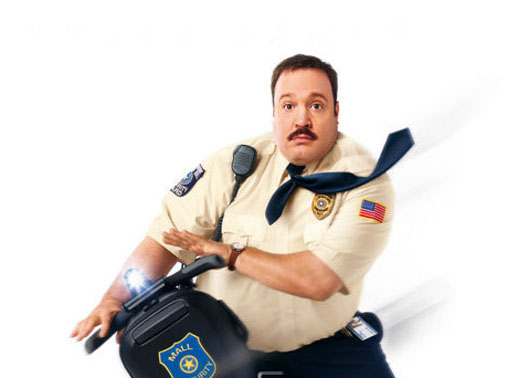 Der Kaufhaus-Cop im Slapstick-Einsatz. Bild: Sender