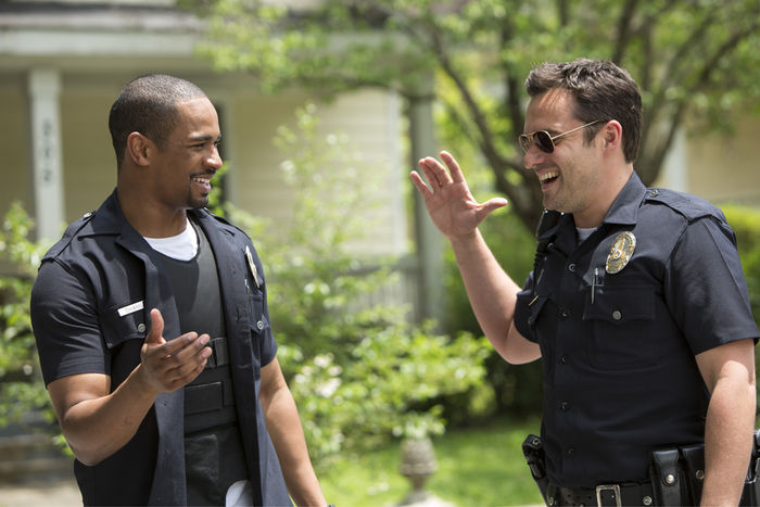 Damon Wayans Jr. und Jake Johnson in „Let's Be Cops“. Bild: Sender/ Twentieth Century Fox
