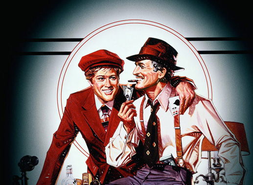 Spielfilmklassiker um zwei charmante Gauner: Robert Redford (Johnny Hooker), Paul Newman (Henry Gondorff). Bild: Sender