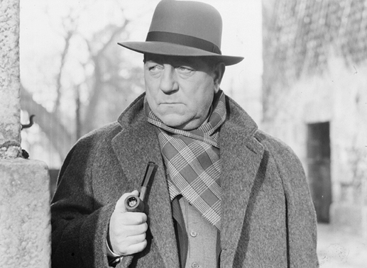 Maigret (Jean Gabin) durchschaut schnell die Machenschaften. Bild: Sender